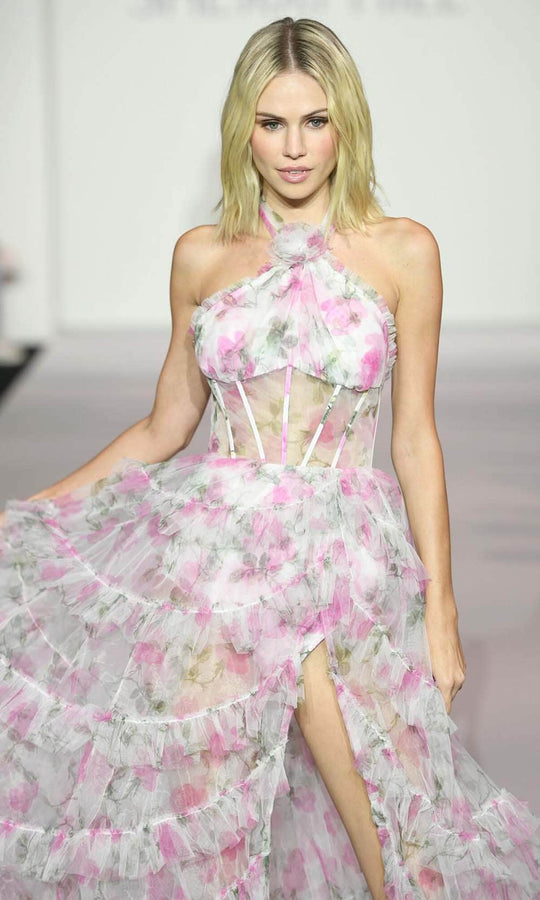 Sherri Hill 56377 - Halter Slit Prom Dress