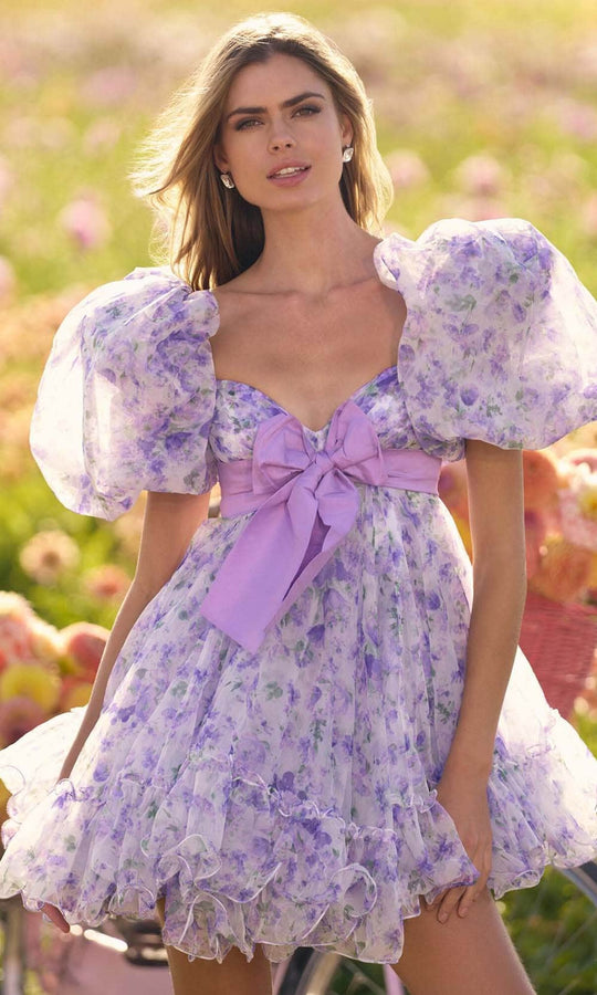 Sherri Hill 56383 - Floral Print Doll Dress