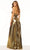Sherri Hill 56404 - Metallic Pleated Jumpsuit Evening Dresses