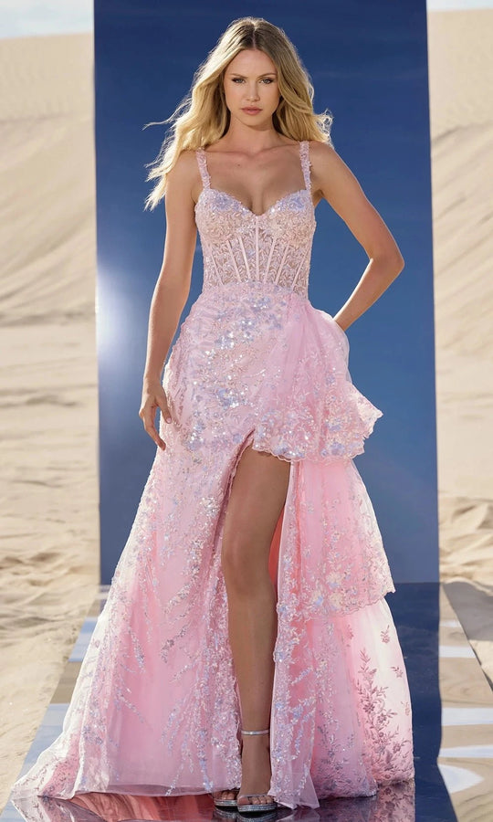Sherri Hill 56589 - Sequin Embroidered A-Line Gown