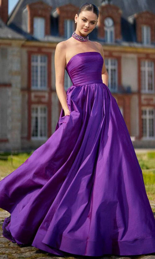 Sherri Hill 56748 - Strapless Taffeta Ball Gown