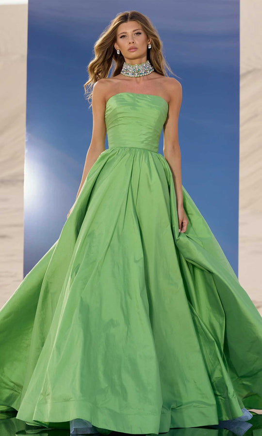 Sherri Hill 56748 - Strapless Taffeta Ball Gown