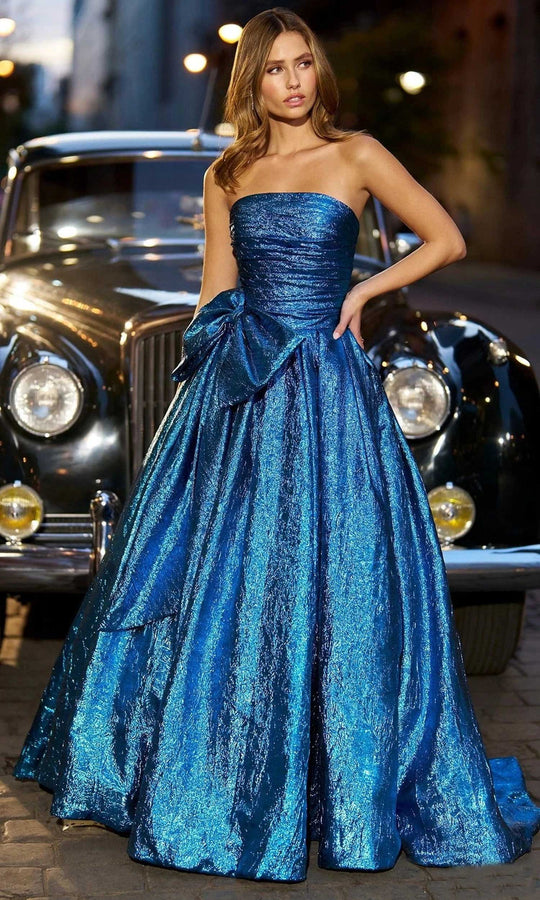 Sherri Hill 56768 - Brocade Ballgown with Oversized Bow