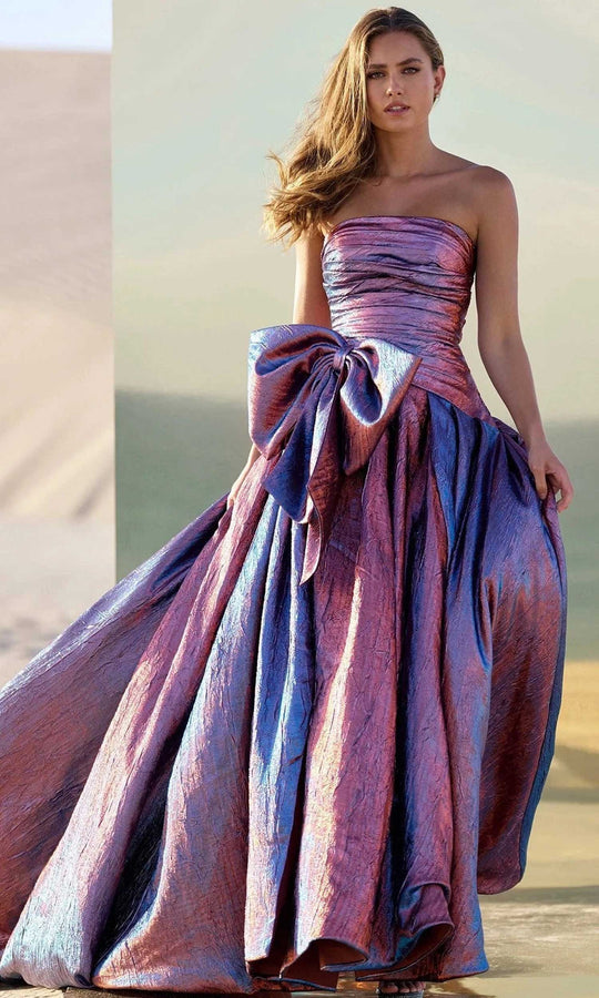 Sherri Hill 56850 - Strapless Ballgown with Bow Accent