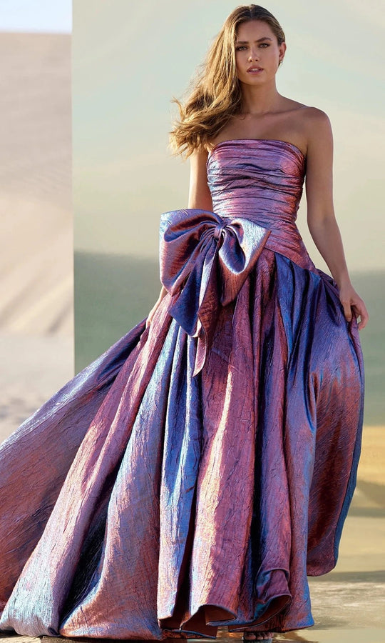 Sherri Hill 56850 - Strapless Ballgown with Bow Accent