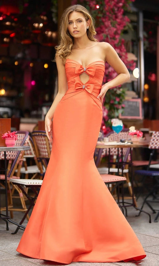 Sherri Hill 57008 - Strapless Mermaid Gown with Bows