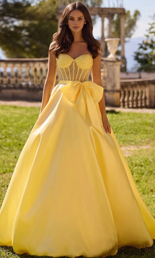 Sherri Hill 57035 - Regal Mikado Ballgown with Bow