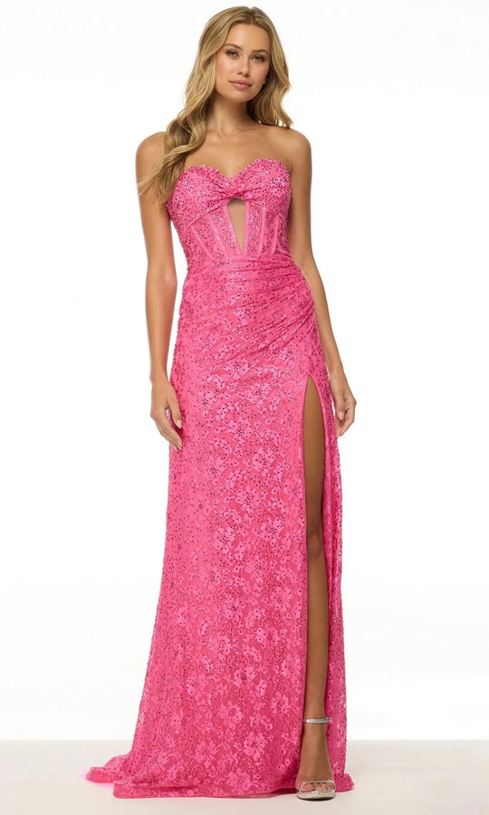 Sherri Hill 57086 - Sweetheart Neckline Lace Gown