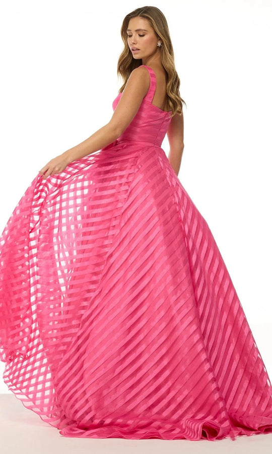 Sherri Hill 57116 - Striped Sweetheart Gown with Bow