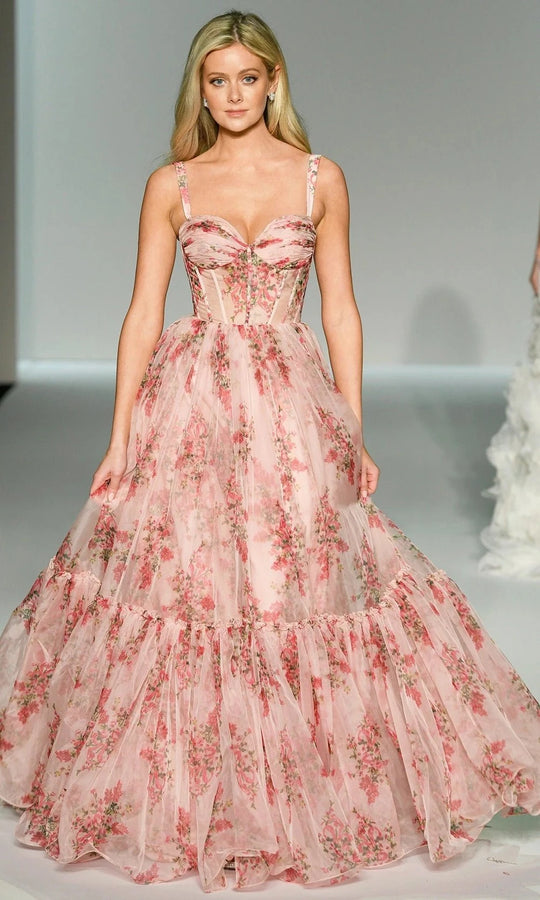 Sherri Hill 57208 - Floral Print Corset Ballgown