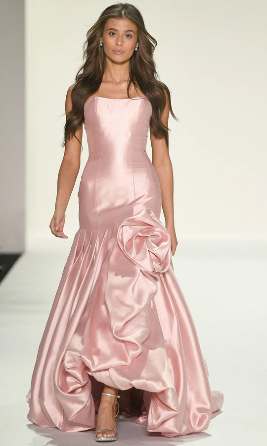 Sherri Hill 57845 - Strapless Mermaid Dress with Oversized Rose Detail