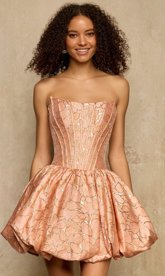 Sherri Hill 58366 - Floral Brocade Bubble A-Line Dress