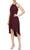 SLNY 119005 - Beaded Halter High Low Dress Prom Dresses 6 / Fig