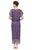 SLNY 195173 - Metallic Crochet Sheath Formal Dress Wedding Guest