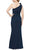 SLNY 9134208 - 3D Floral One Shoulder Dress Evening Dresses