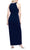 SLNY 9237208 - Ruffled Side Halter Dress Evening Dresses