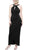 SLNY 9237208 - Ruffled Side Halter Dress Evening Dresses 4P / Black