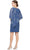 SLNY 9279146 - Shimmer Overlay Fitted Dress Semi Formal
