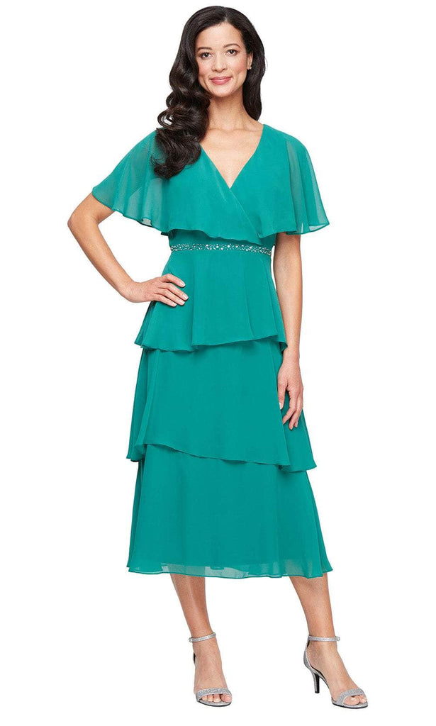 S.L. Fashions Dresses (S.L.NY) 9470738 - Tea-Length 100% Polyester A-line Dress