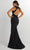 Studio 17 Prom 12913 - Feathered Halter Neck Evening Gown Evening Dresses