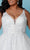 Sydney's Closet Bridal SC5274 - Plunging Neck A-line Bridal Gown Wedding Dresses