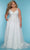 Sydney's Closet Bridal SC5322 - V-Neck Rose Floral Lace Applique Bridal Gown Bridal Dresses