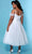 Sydney's Closet CE2208 - Cold Shoulder A-line Knee-Length Dress Cocktail Dresses