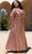 Sydney's Closet CE2302 - Sequined A-Line Evening Gown Evening Dresses 14 / Rose Gold
