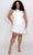 Sydney's Closet JK2401 - Asymmetric Feather Hem Cocktail Dress Cocktail Dresses