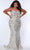 Sydney's Closet SC7332 - Sequined Scoop Formal Gown Evening Dresses 14 / Metallic Nude