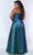 Sydney's Closet SC7344 - Dual Strap Metallic Prom Gown Prom Dresses