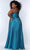 Sydney's Closet SC7344 - Dual Strap Metallic Prom Gown Prom Dresses
