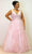 Sydney's Closet SC7347 - Embroidered Tiered Ballgown Ball Gowns 14 / Doll Pink