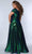 Sydney's Closet SC7348 - Cap Sleeve A-line Evening Dress Evening Dresses