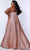 Sydney's Closet SC7349 - Scoop Neck Shimmer Prom Gown Prom Dresses