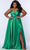 Sydney's Closet SC7355 - Sleeveless Satin Formal Gown Formal Gowns 14 / Lime