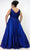 Sydney's Closet SC7358 - Lace Appliqued Tulle Formal Gown Formal Gowns