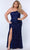 Sydney's Closet SC7360 - One Shoulder Sheath Formal Dress Evening Dresses 14 / Sapphire