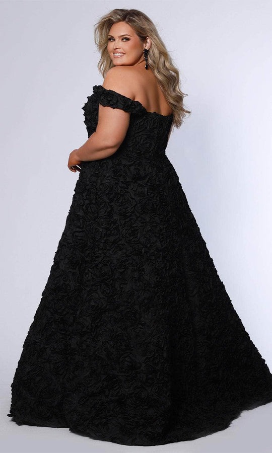 Sydney's Closet SC7397 - Off-shoulder Tulle Ballgown with Lace Applique