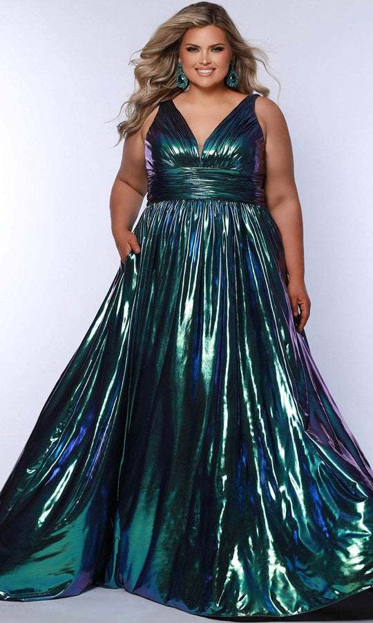 Sydney's Closet SC7415 - Off-shoulder Tulle Ballgown with Lace