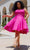 Sydney's Closet SC8115 - Scoop Neck Satin Cocktail Dress Cocktail Dresses
