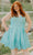Sydney's Closet SC8117 - V-Neck Sleeveless Cocktail Dress Cocktail Dresses 14 / Capri