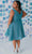 Sydney's Closet SC8120 - Glittered V-Neck Party Dress Party Dresses