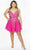 Sydney's Closet SC8134 - Scoop Back Sequin Cocktail Dress Cocktail Dresses 14 / Magenta