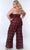 Sydney's Closet SC9108 - Sleeveless Sequin Fringe Jumpsuit Formal Pantsuits