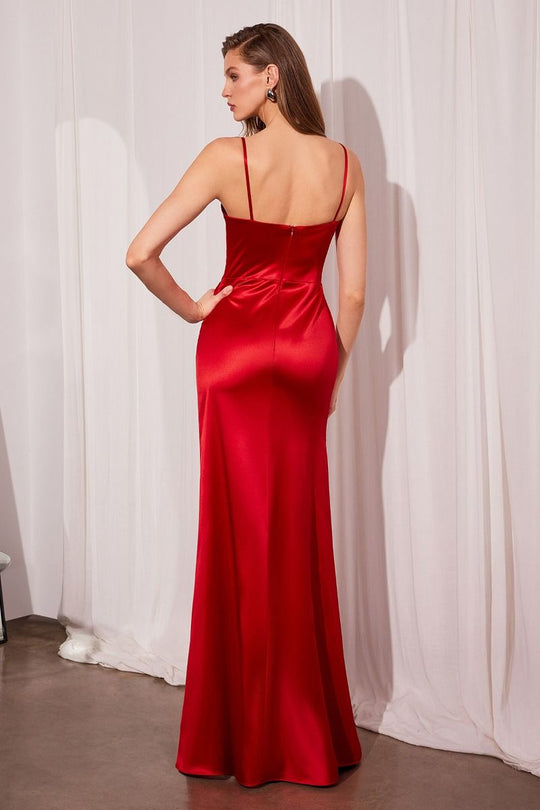 Amoris by Ladivine T608 - Spaghetti Strap Long Formal Dress