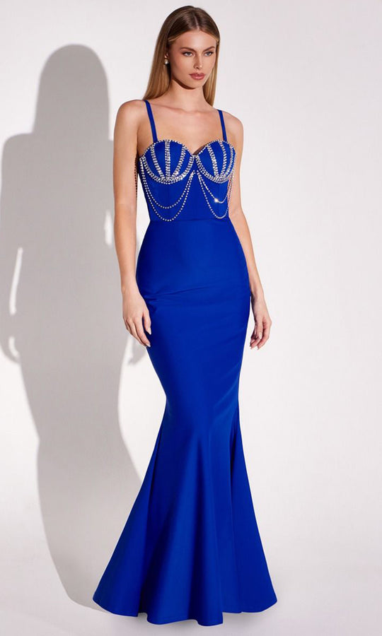 Amoris by Ladivine T9003 - Beaded Top Mermaid Evening Gown