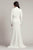 Tadashi Shoji BOS20807LBR - Long Sleeve Pleated Bridal Gown Bridal Dresses