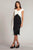 Tadashi Shoji BOS22026MX - V-Neck Pleated Bodice Formal Dress Graduation Dresses XXL / Ivory/Black