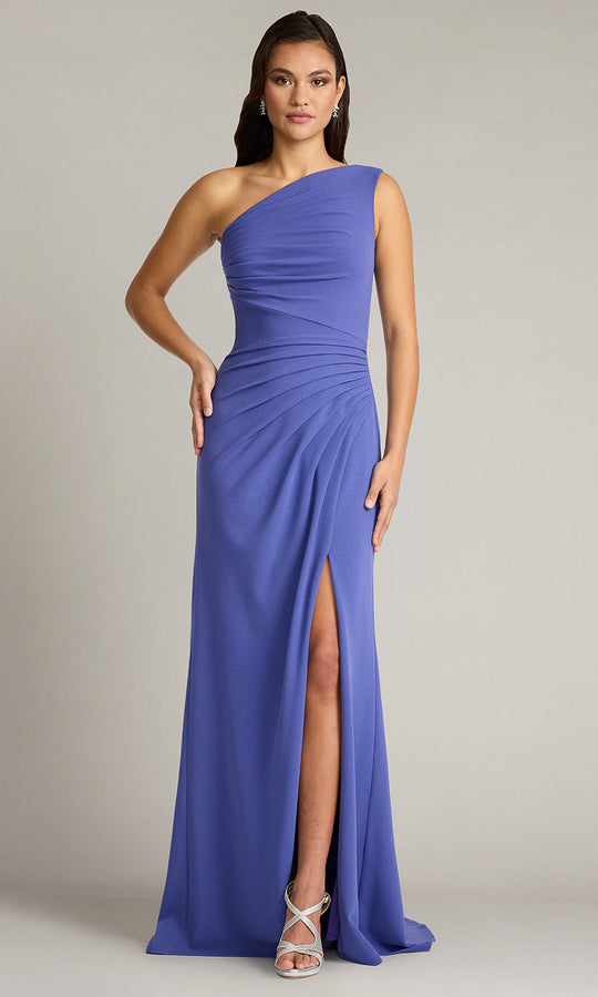 Tadashi Shoji BOS26183L - One Shoulder Ruched Fitted Evening Gown